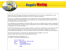 Tablet Screenshot of angelmoving.com